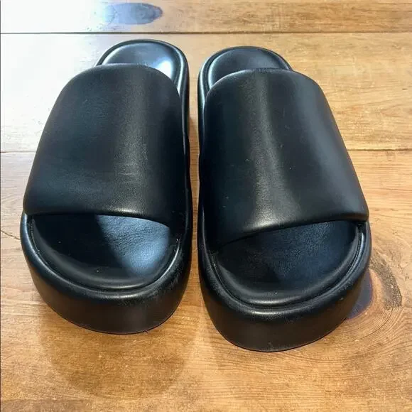Balenciaga Rise Black Platform Slide Slides Size 40 (10) - Picture 3 of 12